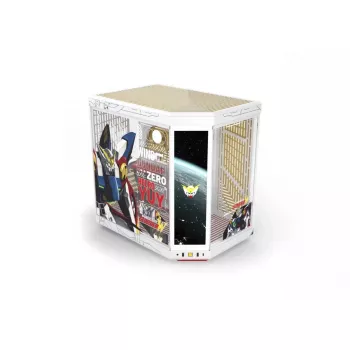 HYTE Y70 Touch Infinite Gundam Wing Edition Caixa Mid-Tower, vidro temperado duplo, ecrã tátil 4K, Branco