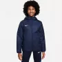 Casaco de inverno Nike Therma Repel Park para criança azul-marinho branco tamanho S