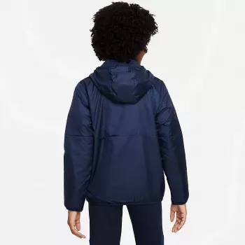 Casaco de inverno Nike Therma Repel Park para criança azul-marinho branco tamanho S