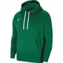 Sweatshirt com capuz Nike Team Club 20 para homem verde-pinheiro/branco
