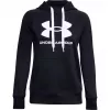 Under Armour Sweatshirt com Capuz Rival Fleece Logo para Mulher Deep Black
