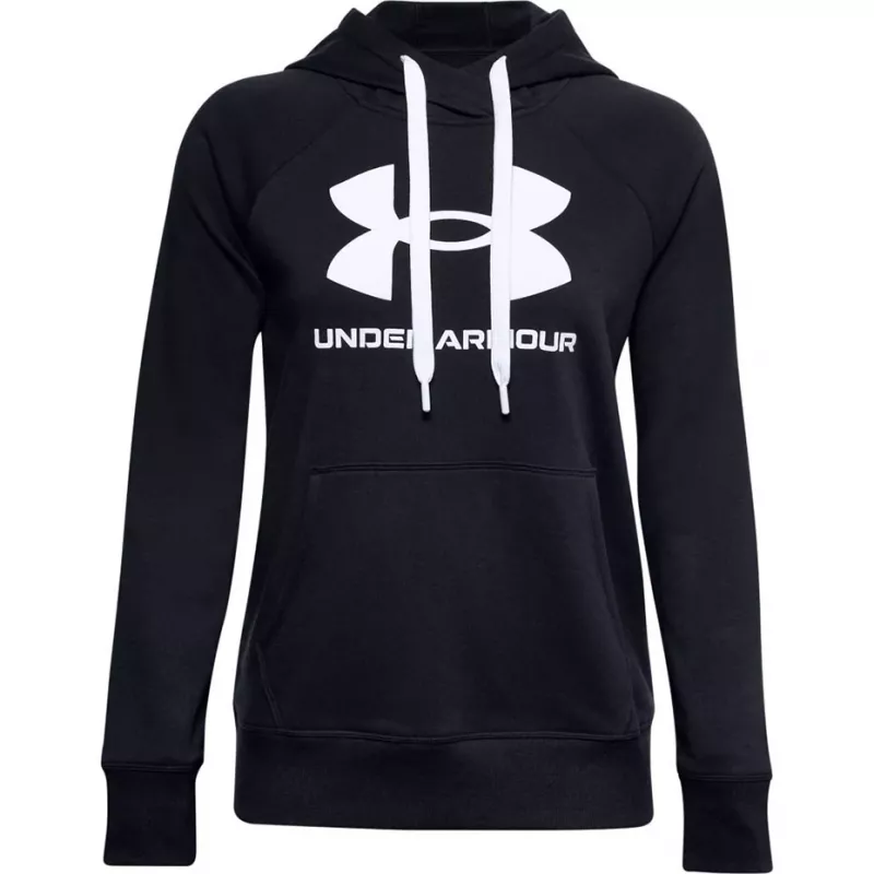 Under Armour Sweatshirt com Capuz Rival Fleece Logo para Mulher Deep Black