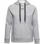 Under Armour Rival Fleece sweatshirt com capuz mulher Mod Cinzento/Branco