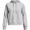 Hoodie Under Armour Rival Fleece Colourblock para mulher Mod Gray/branco