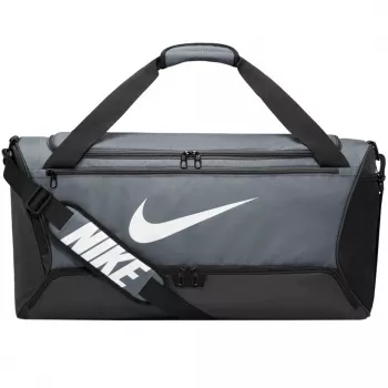 Nike Brasilia 9.5 saco de treino duffle médio Dark Smoke Grey/Black/White DH7710 068