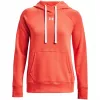 Hoodie Under Armour Rival Fleece HB para mulher laranja