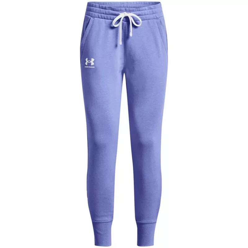 Calças Under Armour Rival Fleece para mulher Cosmic Purple / Branco XS