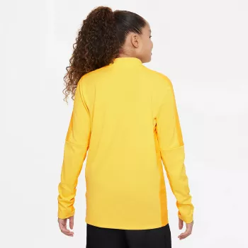Nike Dri-FIT Academy 23 Drill Top SS Criança Top de Treino de Futebol Opti Amarelo/Preto XS