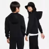 Nike Sportswear Club Fleece sweatshirt com capuz e fecho completo para criança preto FD3000 010 M