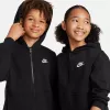 Nike Sportswear Club Fleece sweatshirt com capuz para criança preto FD3004-010 tamanho S