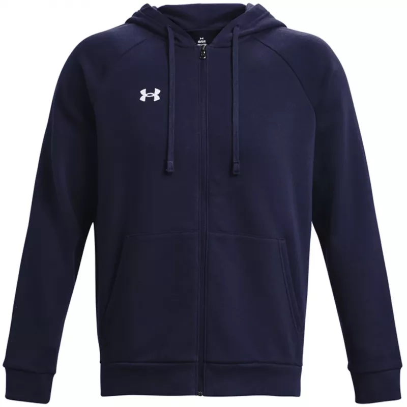 Under Armour Rival Fleece sweatshirt com capuz FZ homem azul meia-noite