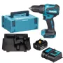 Makita DHP490SF1J 18V LXT aparafusadora de impacto sem escovas com bateria 3.0Ah, carregador e mala Makpac
