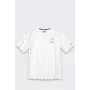Sun Defender t-shirt de manga curta com logótipo leve branca
