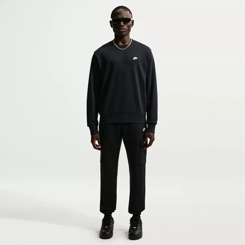 Nike Club FT sweatshirt homem preto FN3888 010 tamanho S
