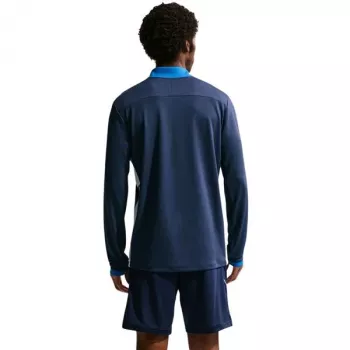 Nike Dri-FIT Academy 25 top de treino homem azul navy com fecho de quarto de volta S