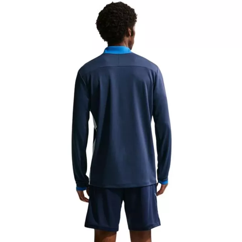 Nike Dri-FIT Academy 25 top de treino homem azul navy com fecho de quarto de volta S