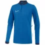 Nike Dri-FIT Academy 25 top de treino criança azul com fecho de quarto de volta top de treino XL