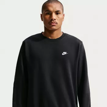 Nike Club Fleece sweatshirt com capuz homem preto S