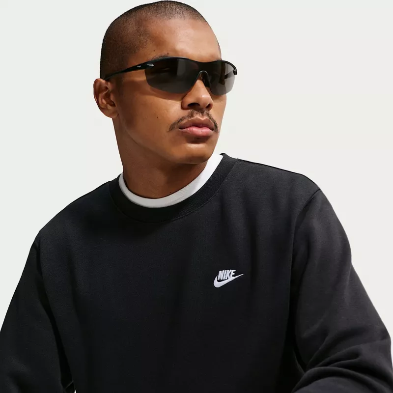 Nike Club Fleece sweatshirt com capuz homem preto S