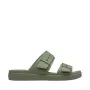 Sandálias de plataforma Crocs Brooklyn Buckle Low para mulher Verde 211215 3BX 38-39
