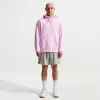 Sweatshirt com capuz Nike Club Fleece para homem Rosa claro FN3859-663 tamanho L