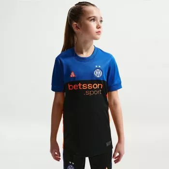 Nike Inter de Milão 2026 Stadium SE Camisola de Futebol Criança - Preta/Azul - Tamanho L
