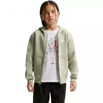 Sweatshirt com Capuz Nike Sportswear Club Fleece Criança em Barely Green, L