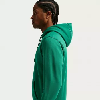 Sweatshirt com Capuz Nike Club Fleece Homem Verde-malaquite Tamanho S