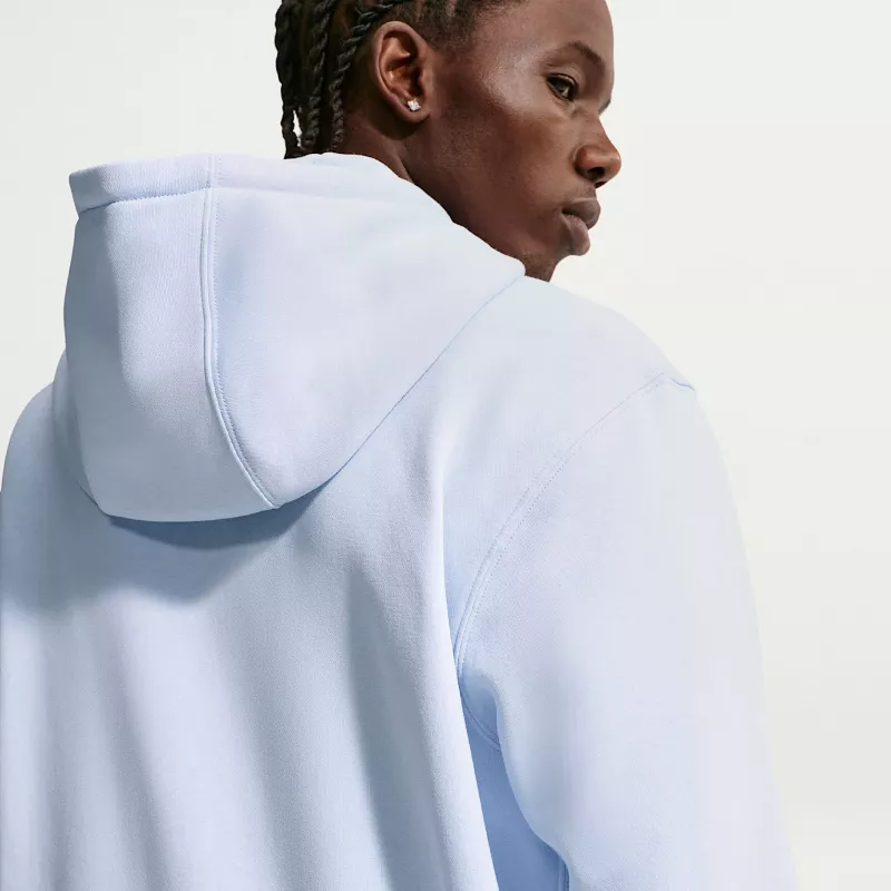 Sweatshirt com Capuz com Fecho Completo Nike Club Fleece Homem Azul (FN3861 407) Tamanho M