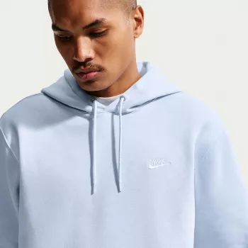 Sweatshirt com Capuz Nike Club Fleece Homem Baltic Blue FN3859-407 Tamanho L