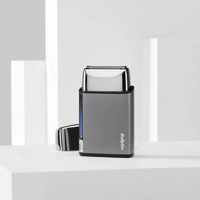 Máquina de barbear de folha única BaByliss Super-X Metal Series prateada