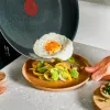 Conjunto de frigideiras em aço inoxidável Tefal Emotion, 2 peças, 24/28 cm