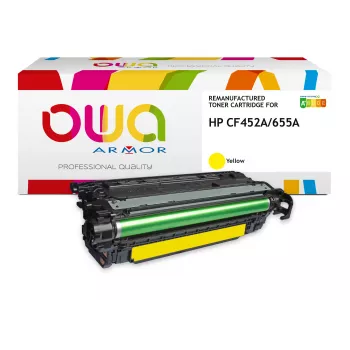 Toner Armor OWA amarelo compatível com HP CF452A (10.500 páginas)
