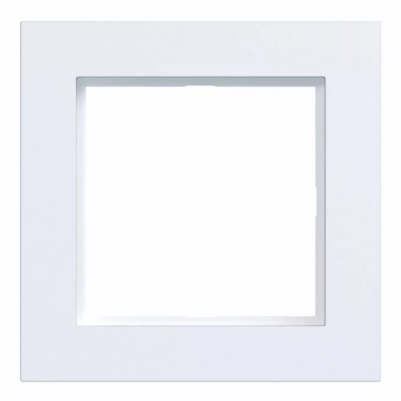 Moldura de cobertura HAGER WAD6100WM A.1 1 módulo, branco luz mate