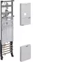 Quadro de contadores completo Hager univers Z ZH3EL27T, BKE-I, 1050mm, 1 campo, 3 PLE, 63A, pré-montado