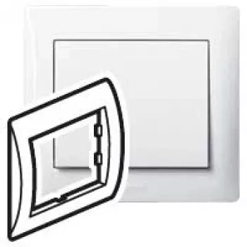 Moldura de cobertura Legrand Galea Life 1 módulo, branco ultra