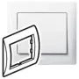 Moldura de cobertura Legrand Galea Life 1 módulo, branco ultra