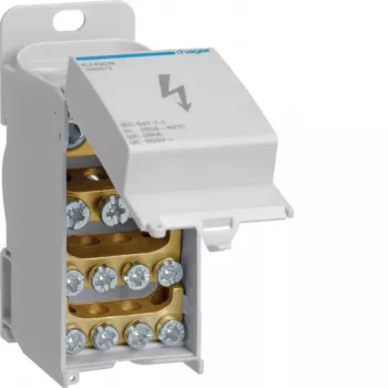 Hager KJ02CN 160A terminal de distribuição fechado unipolar