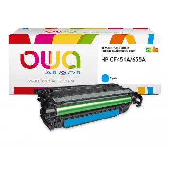 ARMOR OWA cartucho de toner compatível para HP CF451A ciano (10.500 páginas)