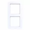 Hager WAD7200WG moldura 2 módulos, design C.1, branco luz brilhante