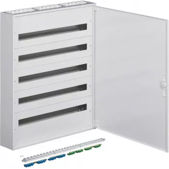 Hager FW536WT quadro de distribuição para montagem à superfície, 5 filas, 180 módulos, IP40, branco