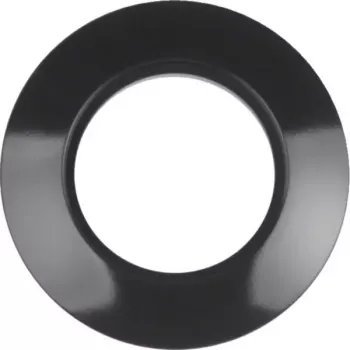 Hager WTD3100BG moldura de cobertura 1 módulo, Série 1930, preto brilhante