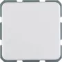 Hager WWS1111PW tomada SCHUKO com tampa basculante, para encastrar, IP44, branco polar brilhante
