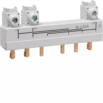 Hager HZC706 barramento coletor de ligação, 3 polos, 20-40 A