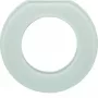 Hager WTD7173GWG moldura de cobertura em vidro, 1 módulo, branco polar