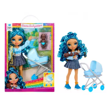 Rainbow High Jr. High Bestie Babysitters - Boneca de moda Skyler Bradshaw com cachorro e acessórios