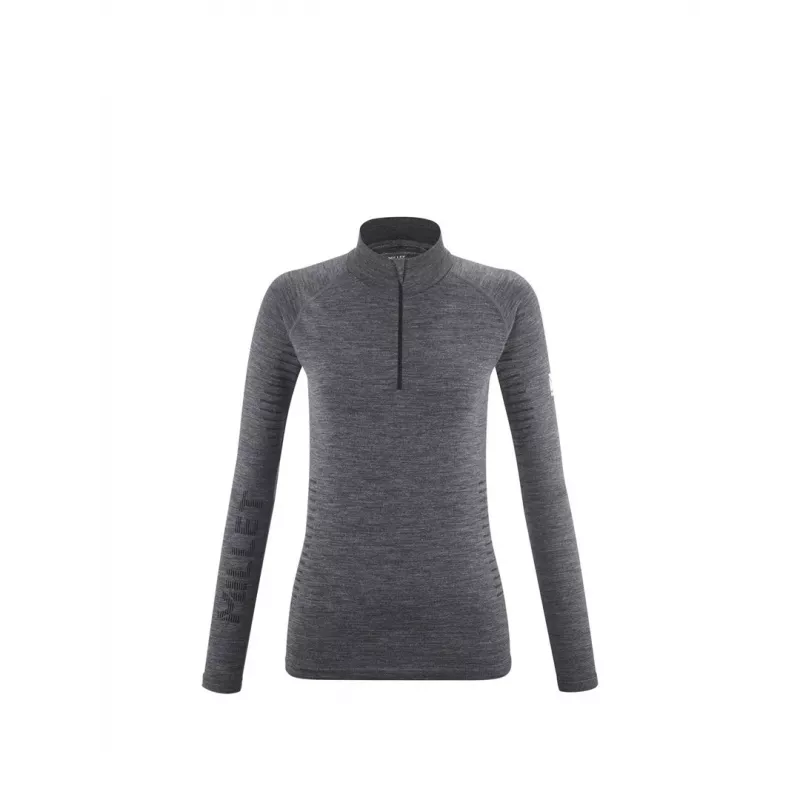 Millet Drynamic Warm Peça de baixo com meio fecho de correr para mulher grafite M