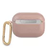 GUESS GUAPSASMP Capa AirPods Pro Saffiano Script Metal Collection Rosa