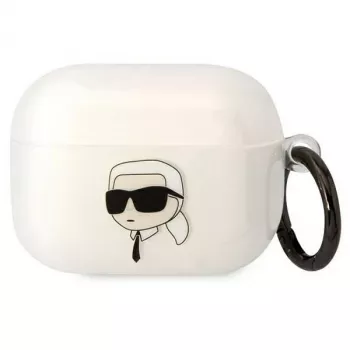 Karl Lagerfeld Capa AirPods Pro Transparente com Silhueta de Cabeça Karl