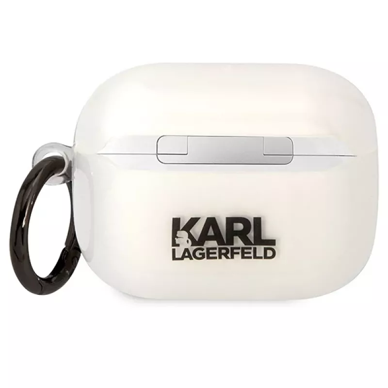 Karl Lagerfeld Capa AirPods Pro Transparente com Silhueta de Cabeça Karl